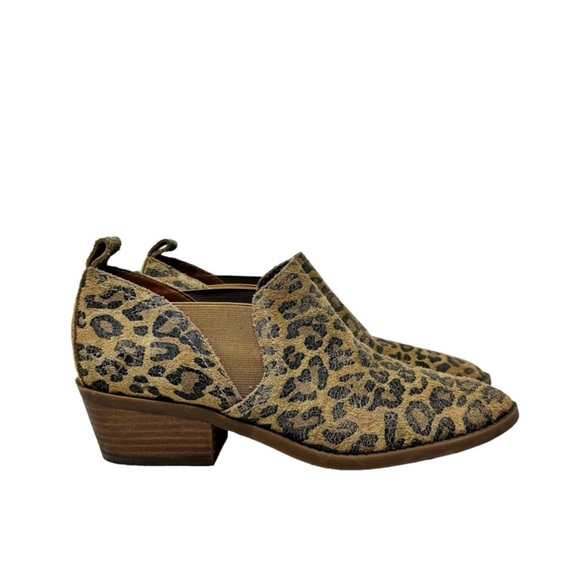 Lucky Brand Fallo Leather Leopard Print Boho
Western Rodeo Ankle Booties Size 8 - Picture 2 of 11